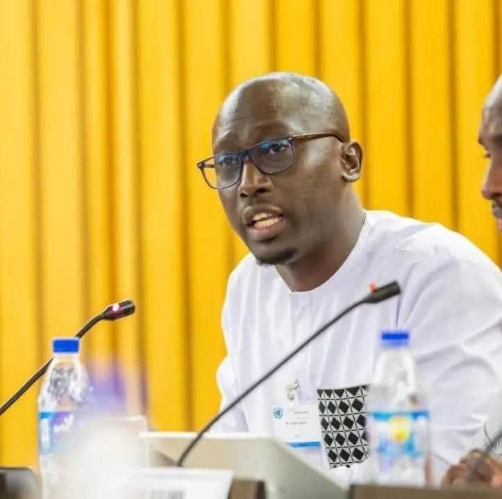 AIMYD representative addressing a high-level panel