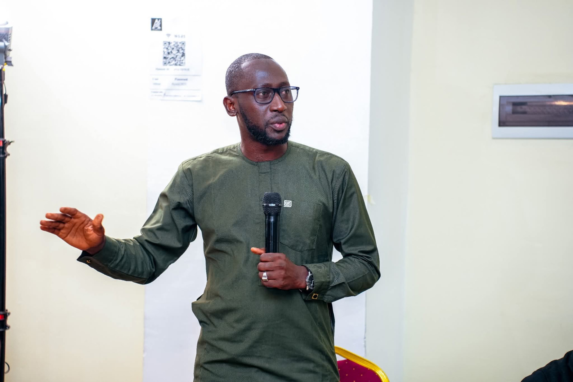 AIMYD representative speaking at a stakeholder session